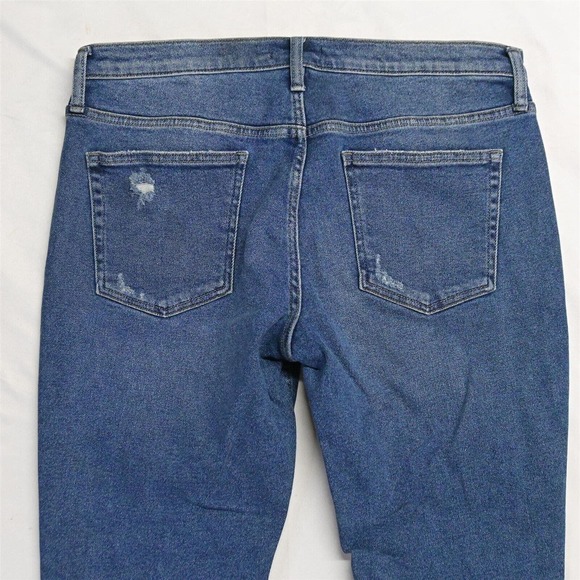 Silver 31‎ x 27 Not Your Boyfriends Light Destroyed Stretch Denim Jeans - Picture 4 of 5